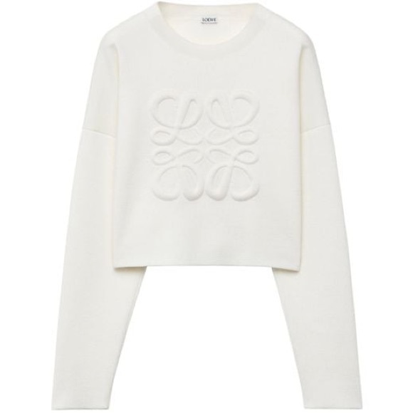 Loewe 2023 New 3D Embossed LOGO Cashmere Sweater featuring a sculpted design. - Picture 2 of 7